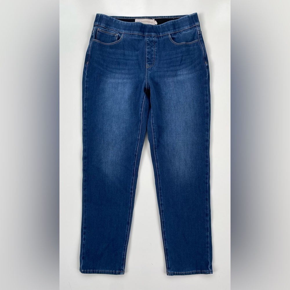 Soft Surroundings Women's Ultimate Relaxed Straight Jeans Size Large